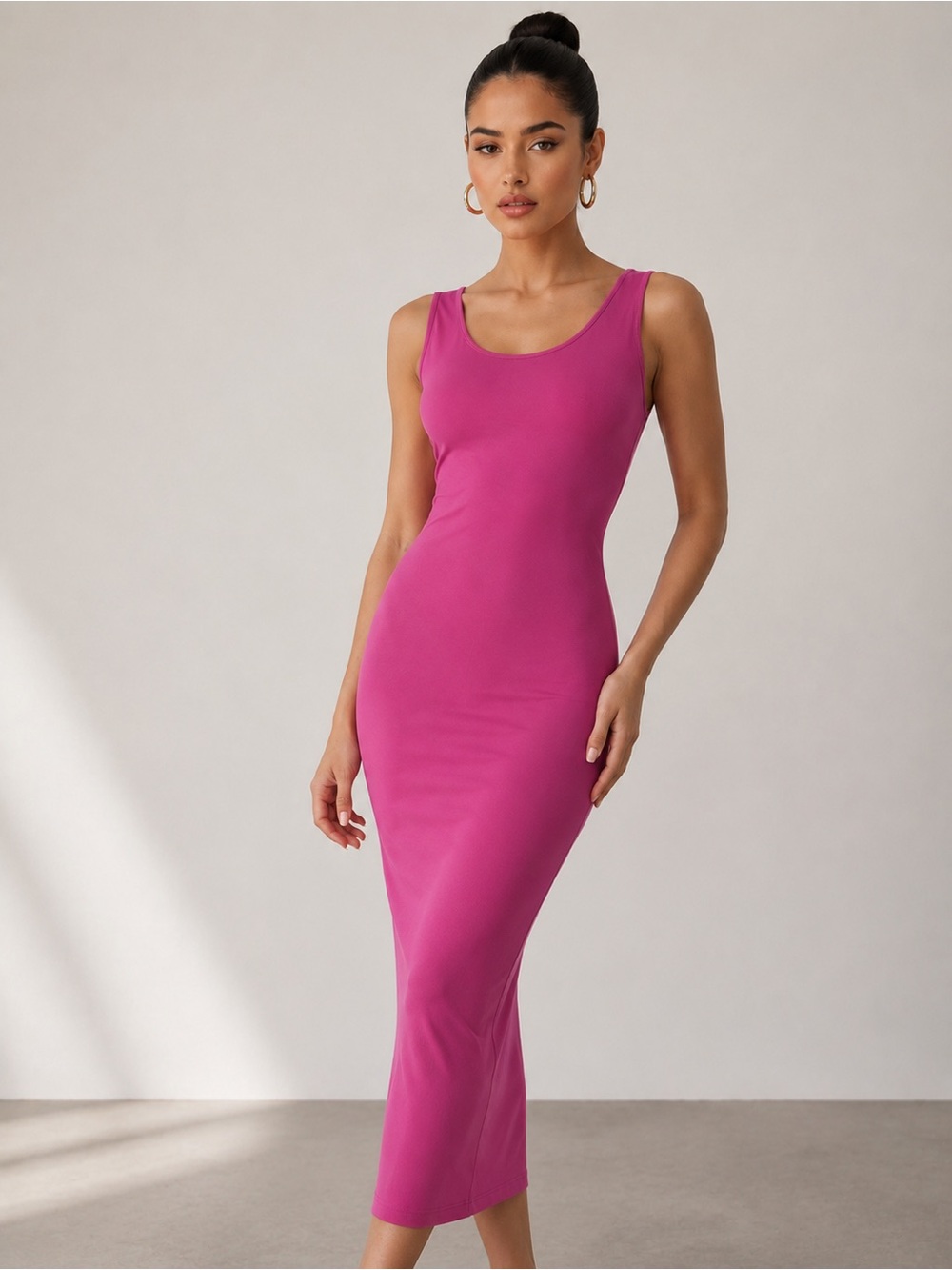 love J Fuchsia Tank Maxi Dress - Picture 2 of 7